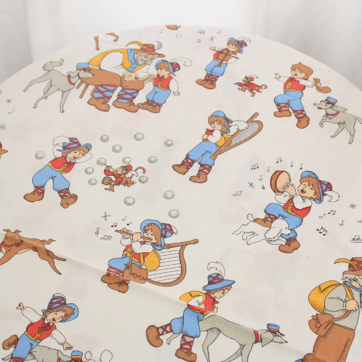 85*130 シーツ解体生地  家なき子 レミ 昭和アニメ