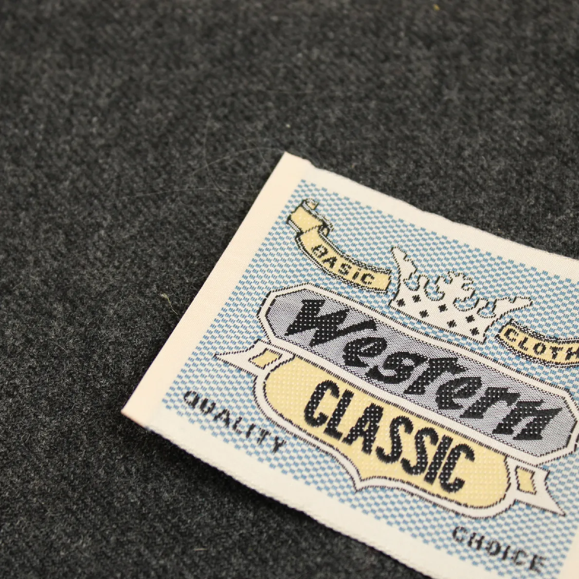 刺繍タグ WESTERN CLASSIC ブルー