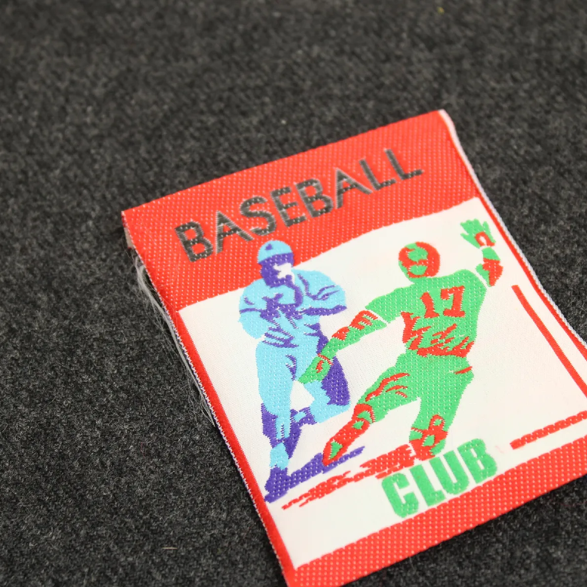 刺繍タグ BASEBALL CLUB