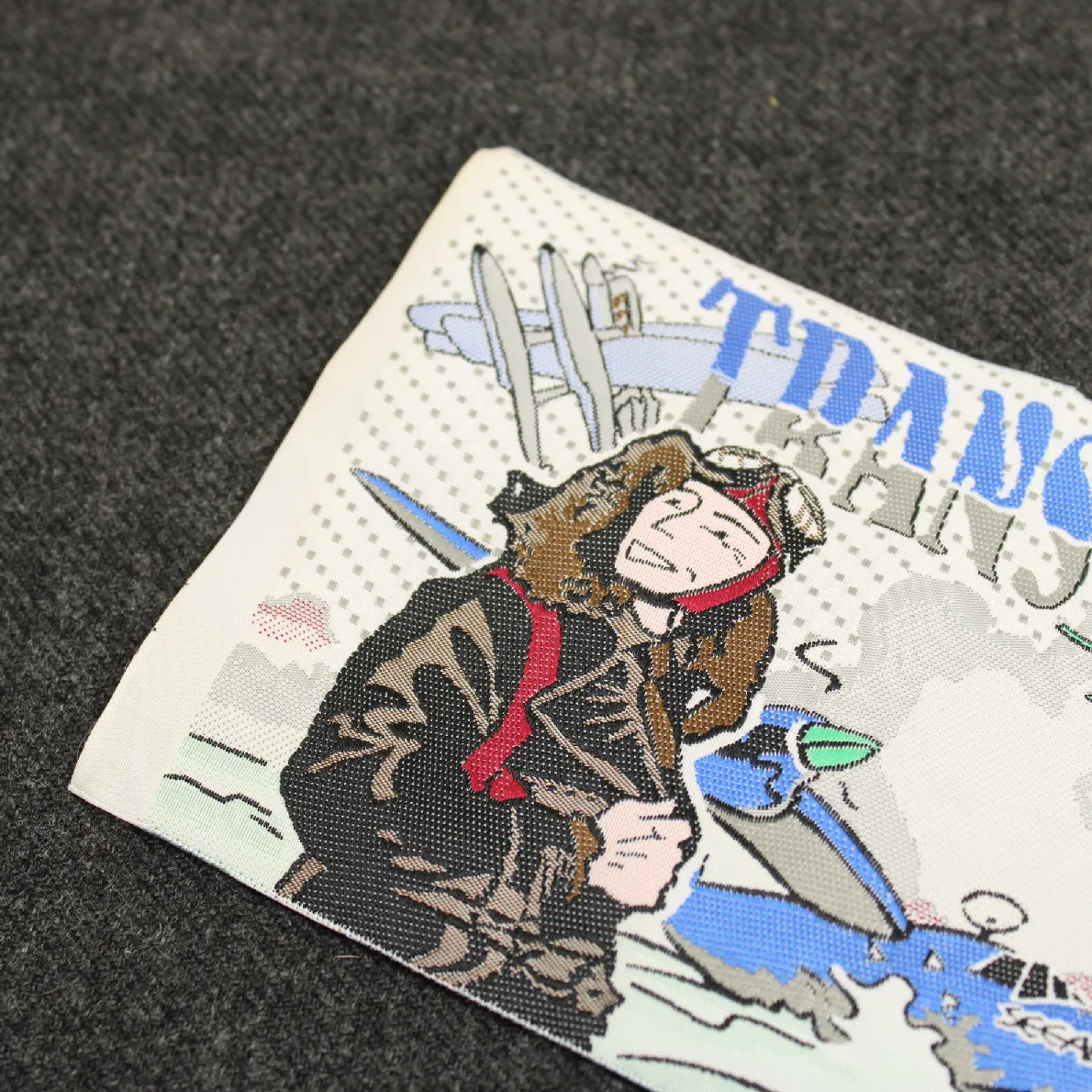 大きな刺繍タグ TRANS-OCEAN