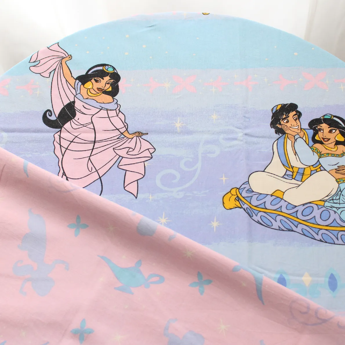 布団カバー アラジン ジャスミン パープル ストライプ