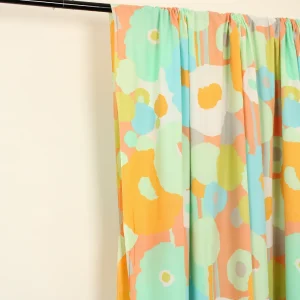 85*65 レトロポップ レトロモダン パステル 花 パターン