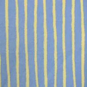 55*85 シンプル ストライプ 手描き ブルー イエロー