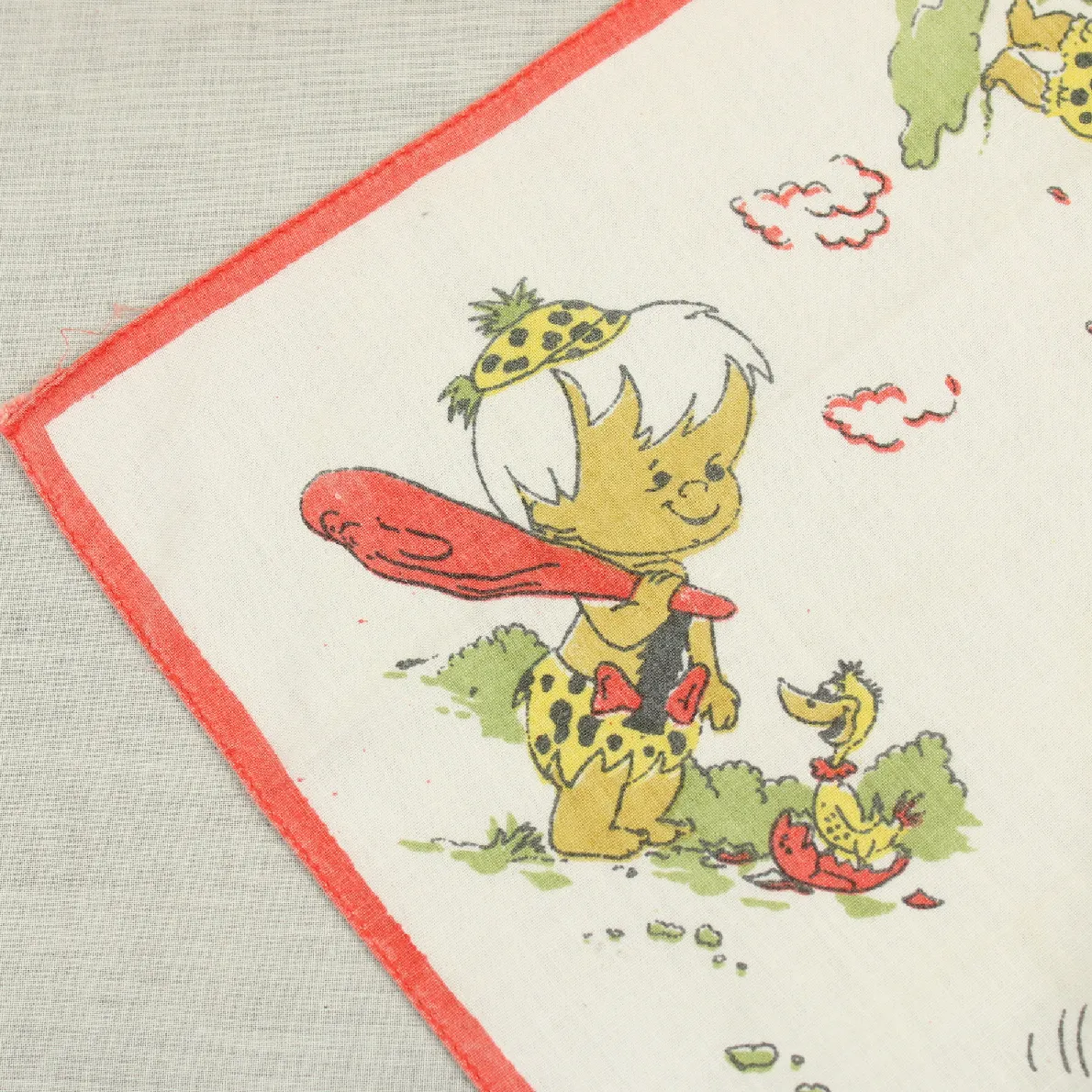 フリントストーンのハンカチ ペブルス バンバン ディノ