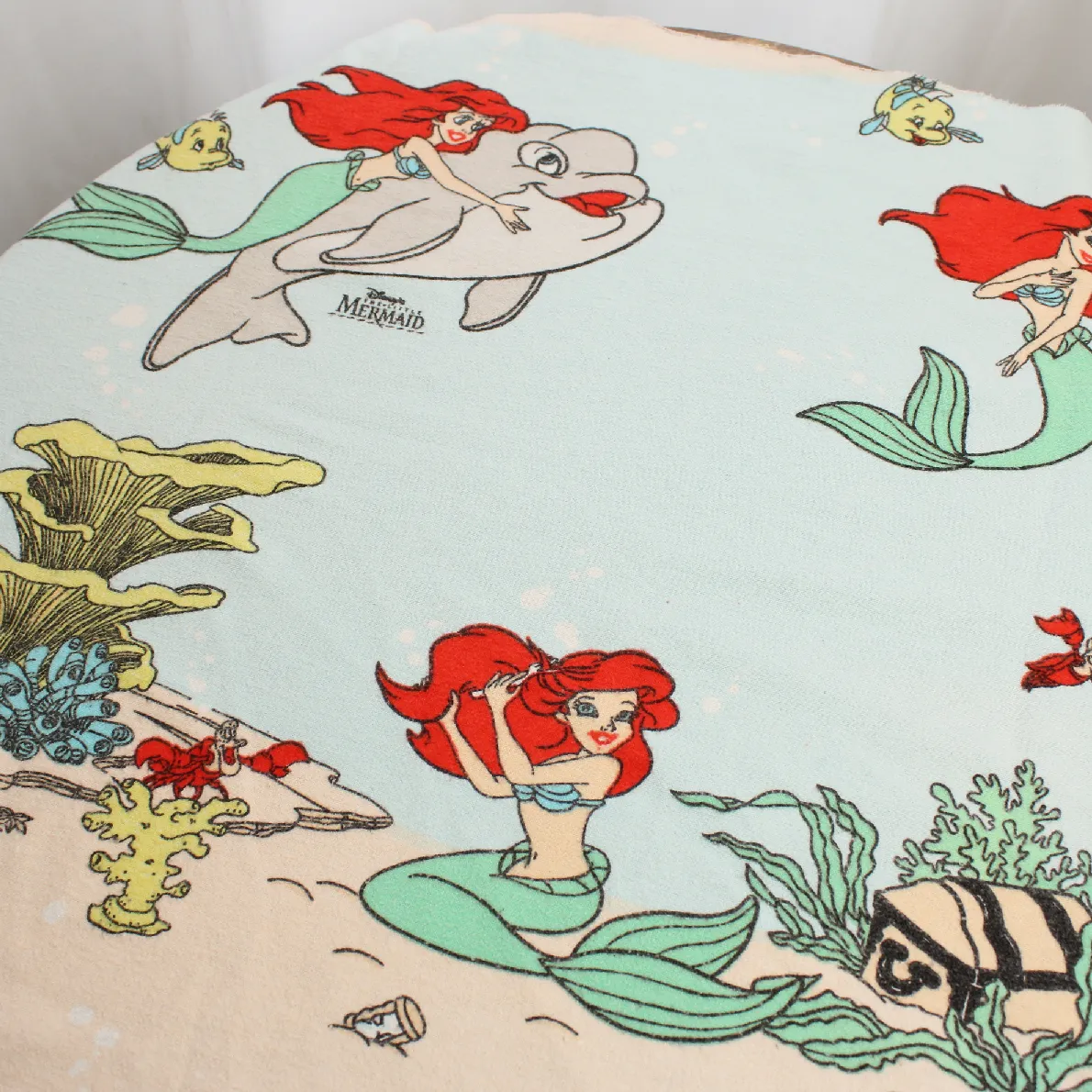 ネル 130*50 シーツ解体生地 アリエル イルカ エリック