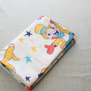 ベビーフラット ピノキオ レトロ 白 イエロー ブルー