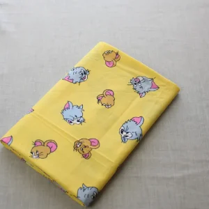 ベビーフラット トム＆ジェリー お顔 小柄 イエロー