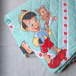 ベッドカバー ピノキオ ミントグリーン