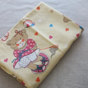 ベビーフラット クマ テディベア アイボリー ハート