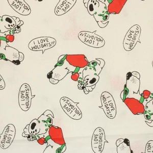 未使用フラット イヌ レトロアニマル ホリディ 白