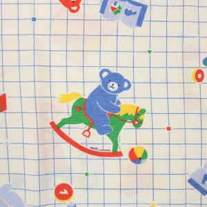 ベビー布団カバー テディベア クマ オモチャ グリッド