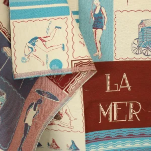 大判 155*155 レトロ 夏柄 ヴィンテージ 織り込み ジャカード織り