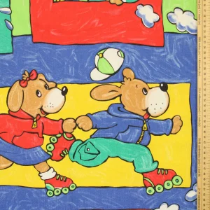 120*185 ローラースケート イヌ  カラフルポップ