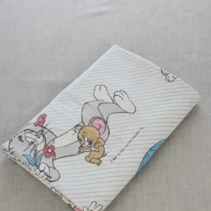 訳あり 130*170 シーツ解体生地  トムとジェリー ストライプ パラシュート 宝箱