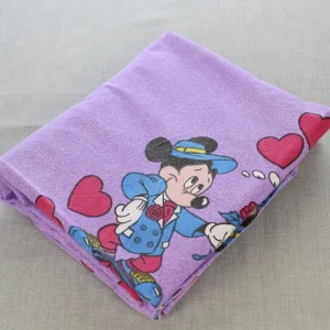キッズ布団カバー ミッキー ミニー プロポーズ パープル