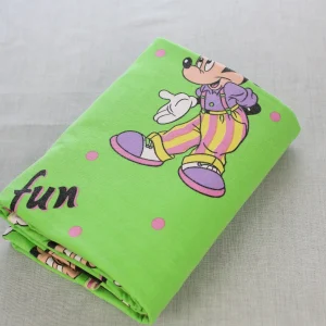 布団カバー ミッキー ミニー fun グリーン ピンク