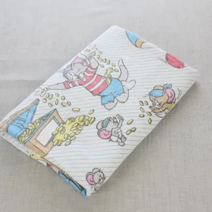 訳あり ボックスシーツ トムとジェリー ストライプ パラシュート 宝箱