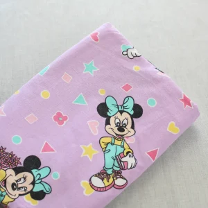 フラット ミニー パープル 花束 オーバーオール