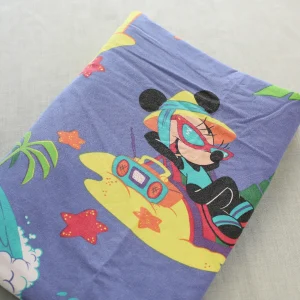 布団カバー ミッキー ミニー ビーチ パープル イルカ