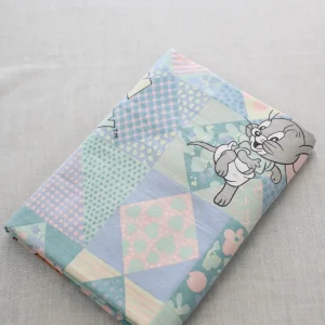 ボックスシーツ トムとジェリー タフィー パッチワーク パステル