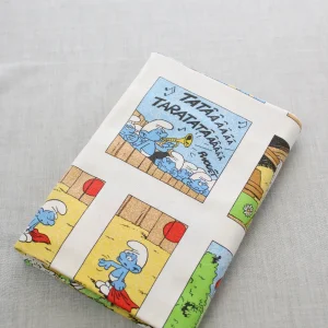 125*215 シーツ解体生地 スマーフ コミック