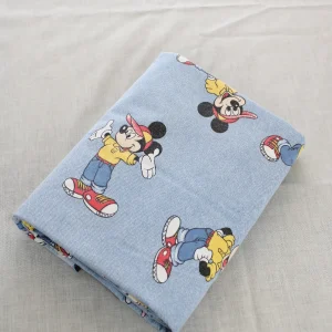 フラット ミッキー デニム スニーカー 小柄