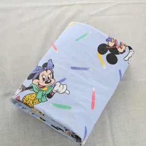 布団カバー ミッキー ミニー FUNKY 水色