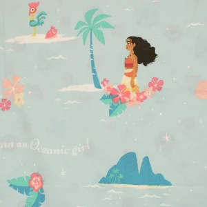 布団カバー モアナ プリンセス 水色