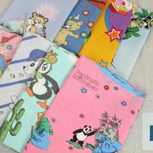 8枚セット レトロ＆ポップ アニマル柄 カットクロス B