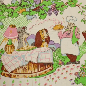 80*110 解体生地 わんわん物語 ROMANEX DE BOUSSAC クリスマス A