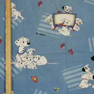 ボックスシーツ 101匹わんちゃん テレビ ブルー