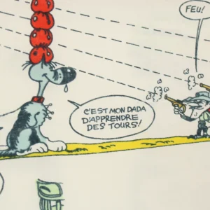 フラット ラッキー・ルーク  ダルトン兄弟 レトロ ブルーグレー