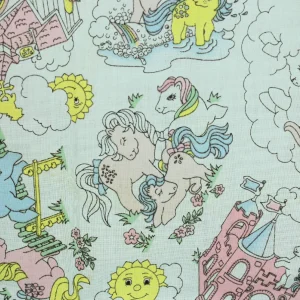 70*80 解体生地 マイリトルポニー 小柄 水色