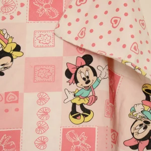 布団カバー ミニー ハート風船 ギンガムチェック