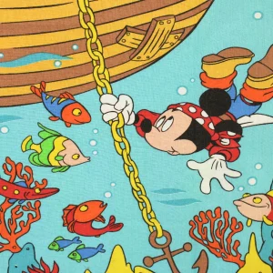 布団カバー  ミッキー パイレーツ 海賊 ストライプ