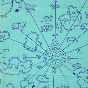 キッズフラット パイレーツ裏地 海賊 地図