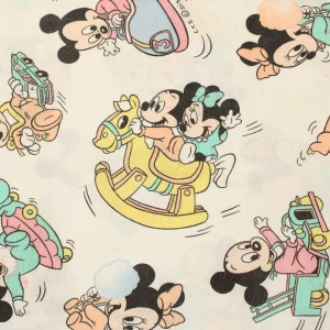 ベビー布団カバー ミッキー ミニー のりもの パステル