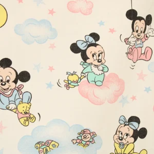 ベビーフラット ミッキー ミニー 雲ベビー パステル