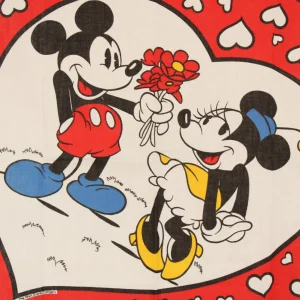 ミッキー＆ミニーのバンダナ ♡ ハート 赤