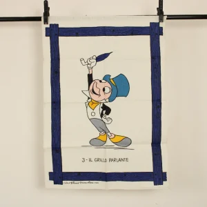 キッチンクロス ディズニー ジミニー・クリケット ピノキオ イタリアリネン